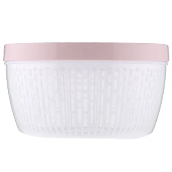 

Double Covered Basket Fresh Box Household Refrigerator Storage Kitchen Plastic Sealed Washing Cleaning