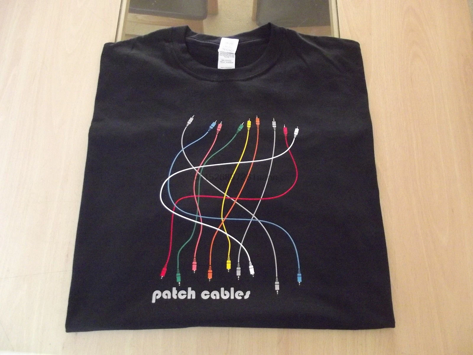 

EURORACK MODULAR PATCH CABLES SYNTH DESIGN T SHIRT S M L XL XXL Print T Shirt Mens Short Sleeve Hot Tops Tshirt Homme