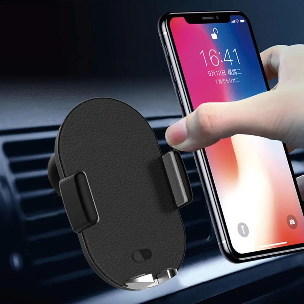 Кронштейн для мобильного телефона Air Outlet Беспроводное зарядное устройство стенты Авто держатель телефона с интеллектуальный инфракрасный датчик интерьера