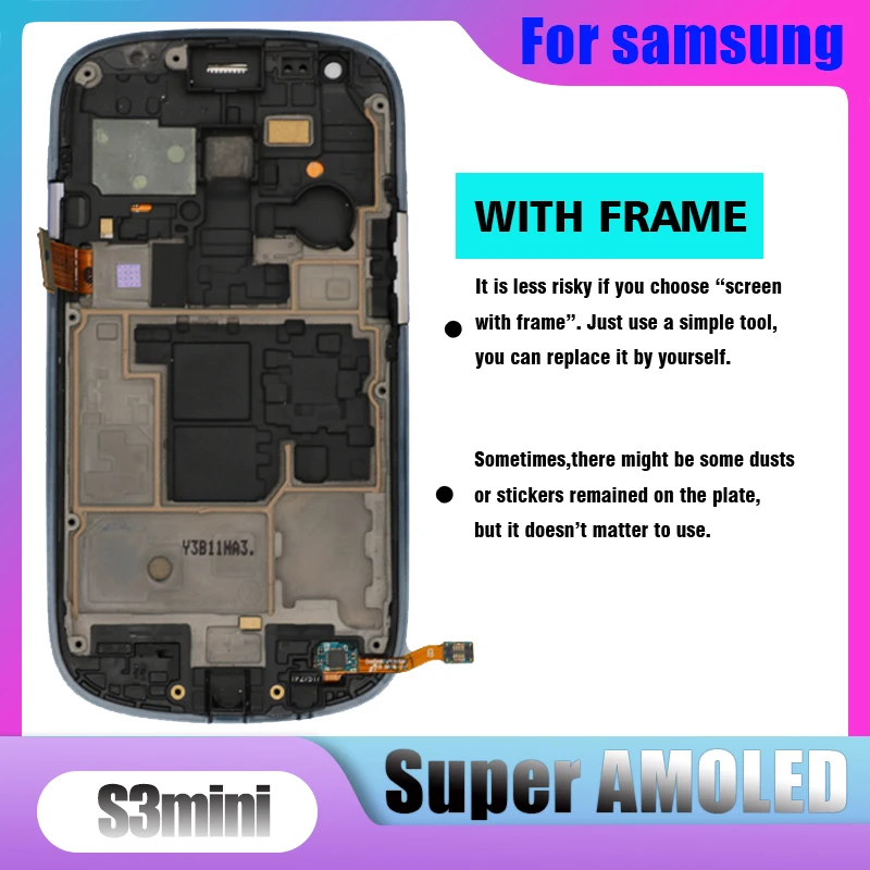 4 0 "Оригинальный Super AMOLED ЖК дисплей для SAMSUNG Galaxy S3 Mini i8190 GT i8195 i8200 сенсорный экран