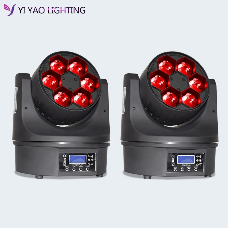 2 шт./лот 6x15 Вт RGBW 4in1 мини Led Луч мыть пчелу глаз движущаяся голова dj свет|Эффект