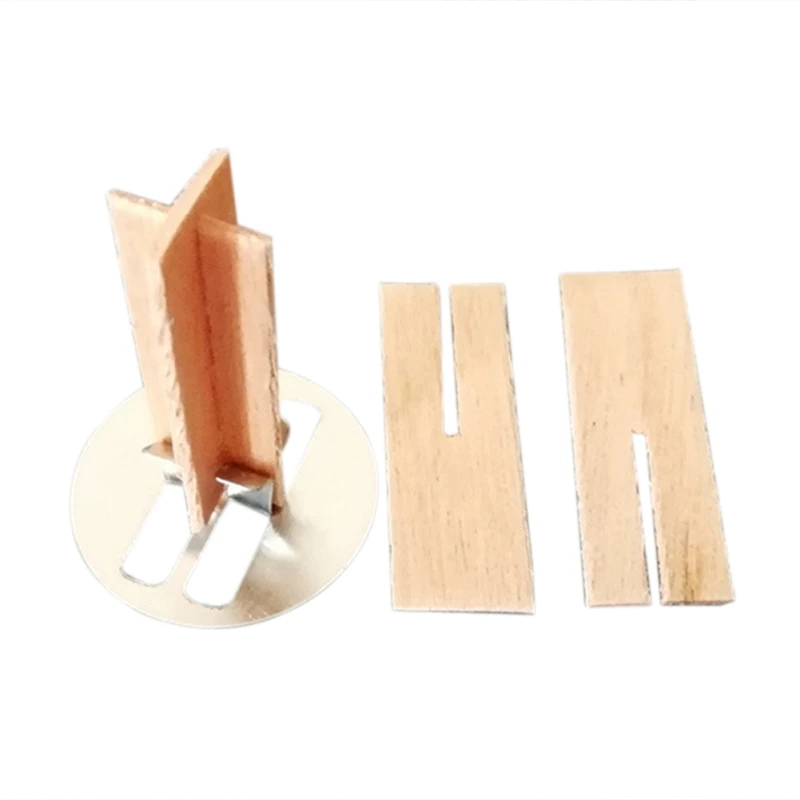 DIY романтическая Свеча для ароматерапии, ядро из натурального дерева, Экологически чистая ель, основание из нержавеющей стали, сборка, аксессуары ручной работы
