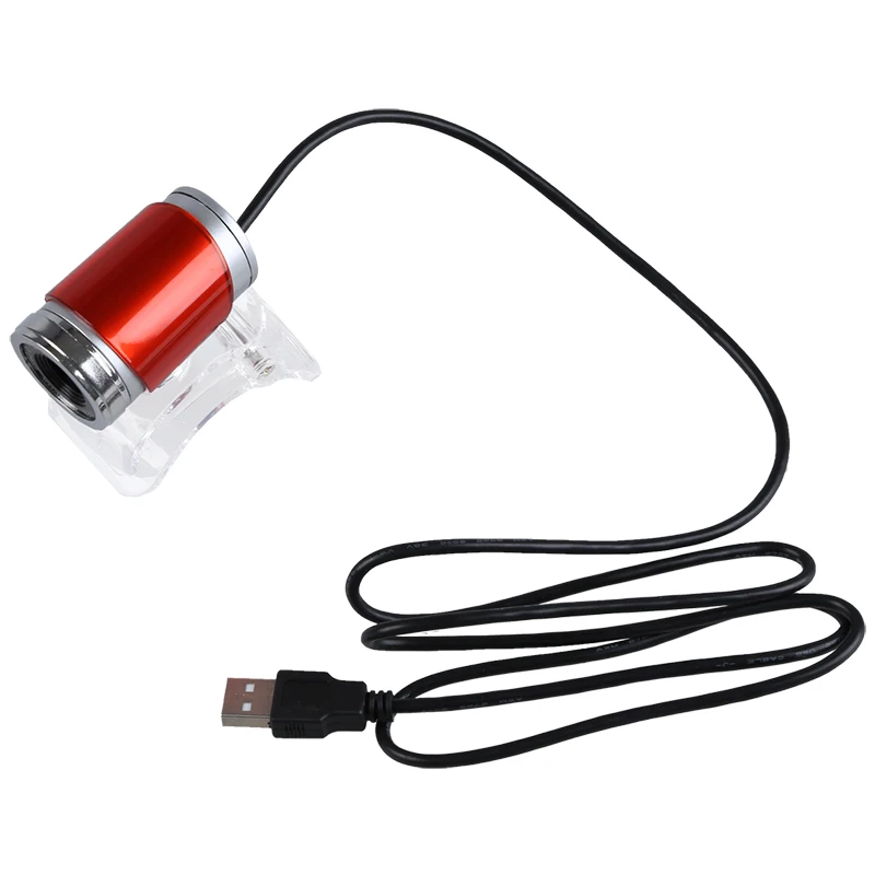 USB 5,0 мегапиксельная веб-камера с кристальным зажимом для ноутбука ПК красный