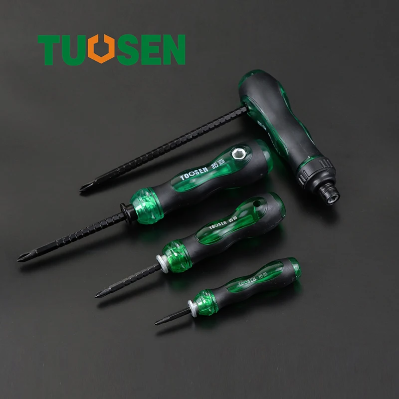 Phillips Screwdriver Set Double Head Dual Use Telescopic Slotted Screw Driver Bits Precision Impact Magnetic Ring Screwdrivers