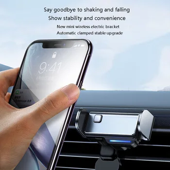 

TiOODRE Car Phone Holder Stand For iPhone Electric Universal Phone Holder Automatic adjustment Air Vent Mount Holder for iPhone