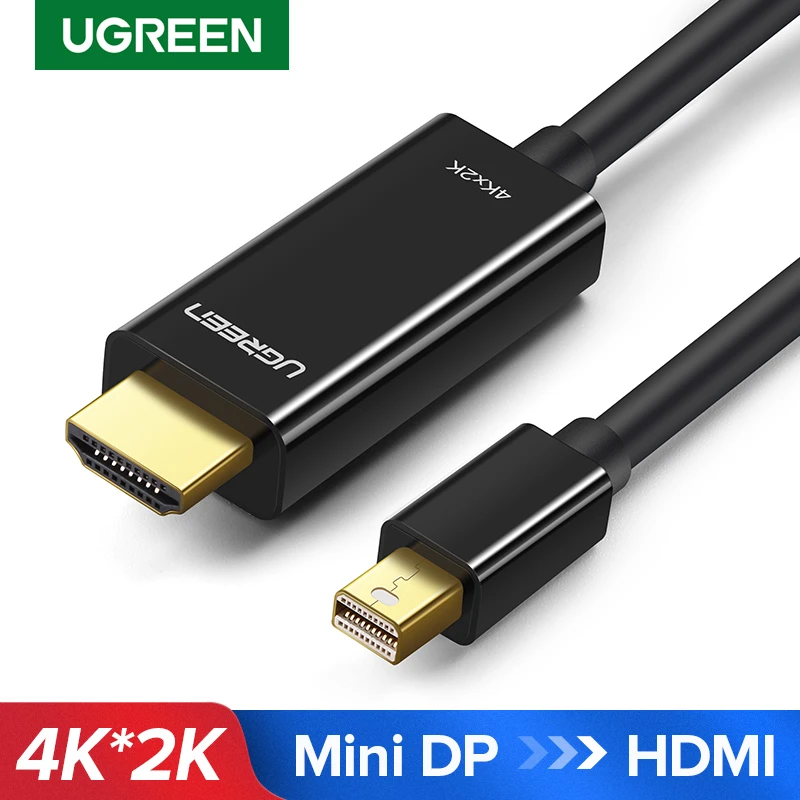 Ugreen Cable Mini Displayport a HDMI, convertidor 4K Thunderbolt 2 para MacBook Air 13, iMac, de Chromebook Mini a HDMI|displayport dp to hdmi|mini dp to hdmiugreen thunderbolt - AliExpress