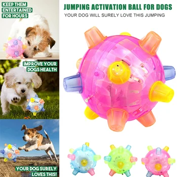 

Jumping Activation Ball for Dogs Flashing Ball Light Sounds Jump Automatically Drop Shipping