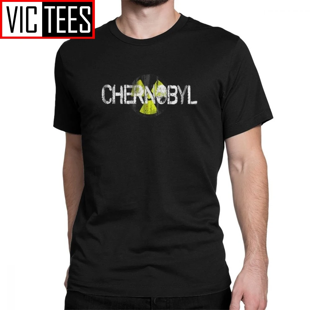 

Chernobyl T-Shirt Men Disaster Nuclear Russia Ukraine Gas Mask Cccp Novelty Cotton Tees T Shirt Printing Clothing