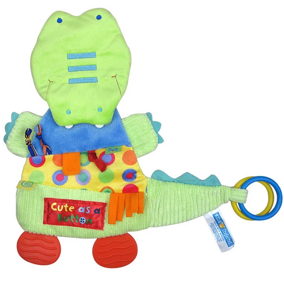 Мягкие куклы, детские игрушки, удобная плюшевая кукла успокаивать младенцев игрушки-полотенце спокойная кукла, друг Прорезыватель для зубов игрушки в форме - Цвет: Crocodile