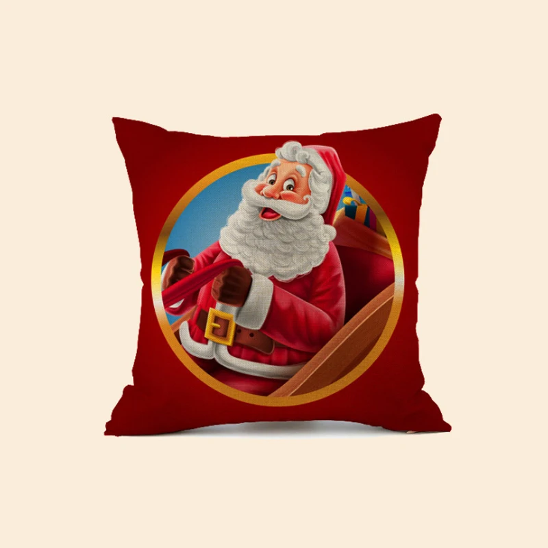 25 Merry Christmas чехлы на декоративные подушки хлопок льняные подушки покрытие диванное сиденье квадратный Мягкий Бросок Наволочка для дома Декор 40x40 см - Цвет: 25