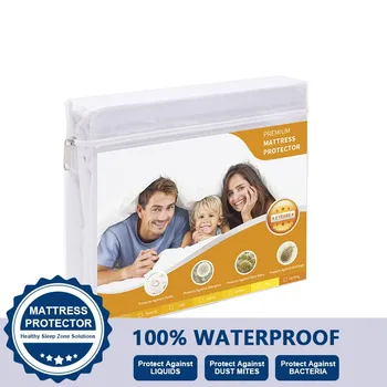 

Smooth Waterproof Mattress Protector Cover Waterproof Urine Solid Color Bed Mattress Protector Multiple Sizes Fitted Sheet
