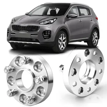 

2pcs Wheel Spacers Centric Hub Adapters 5x4.5 67.1mm 12x1.5 Stud For Kia Sportage