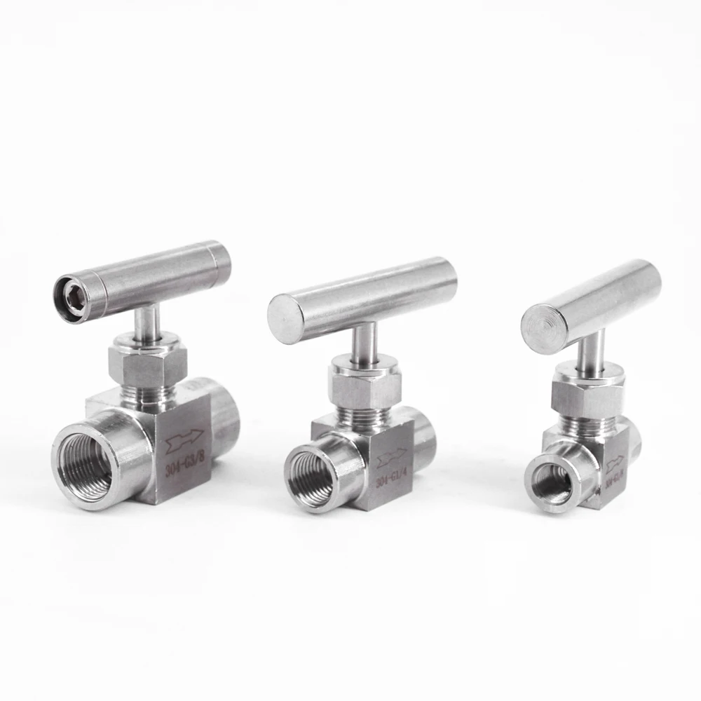 1/8 &quot1/4&quot 3/8 &quot1/2&quot BSP NPT Женский Мужской игольчатый клапан кран 915 PSI 304 из