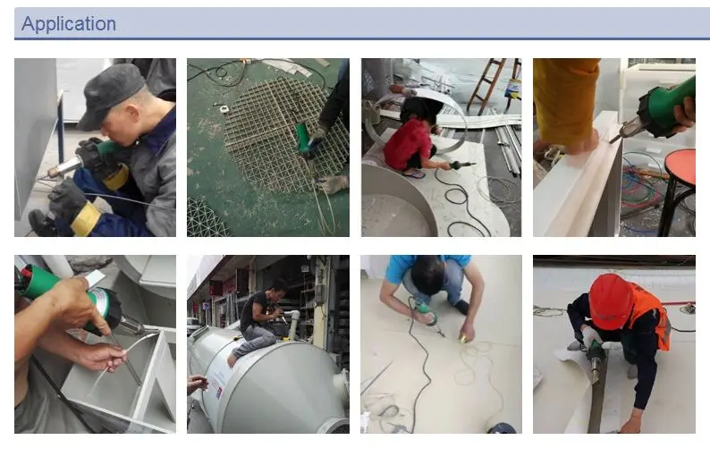 110V/ 230V 1600W Hot Air Welding Gun With 40mm Silicone Pressure Roller Weld Nozzle For Triac S Plastic Welder 6