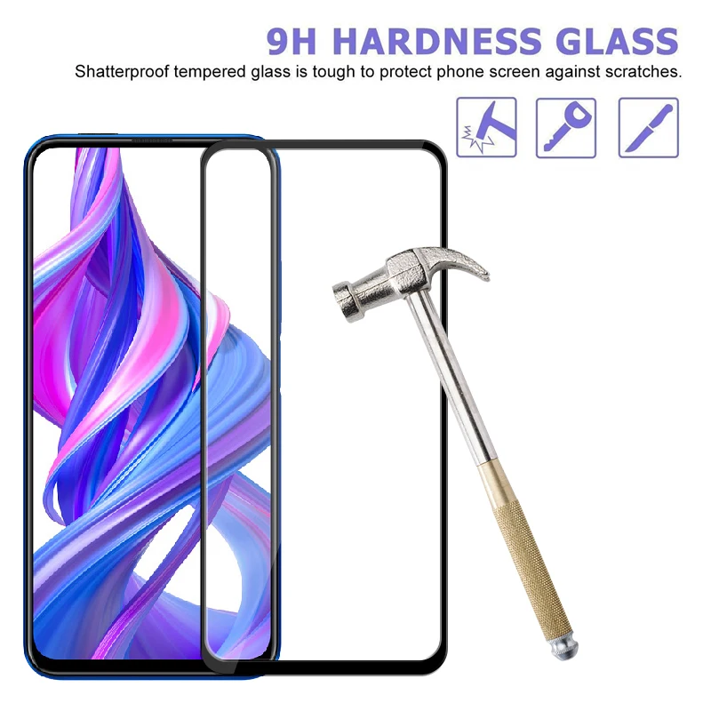 Закаленное стекло на Honor 9X для huawei Xonor 9 X защитная пленка Honor9x Huawey Hono X9 Onor Honer Hauwei Armor hawei