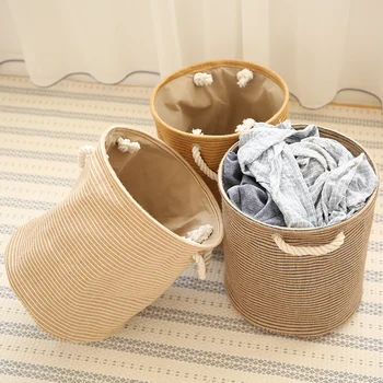 

Element Write Cotton Linen Art Accept Barrel Clothes Basket Sundries Baskets Of Dirty Clothes Tuba Fold Accept Basket Bedroom