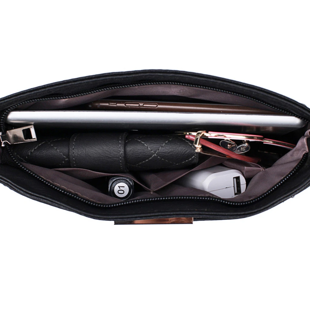 Luxury Leather Messenger Bags Women Clutch Mini Crossbody  Phone Coin Shoulder Bag Female Large Capacity Ladies Purse Zipper 820