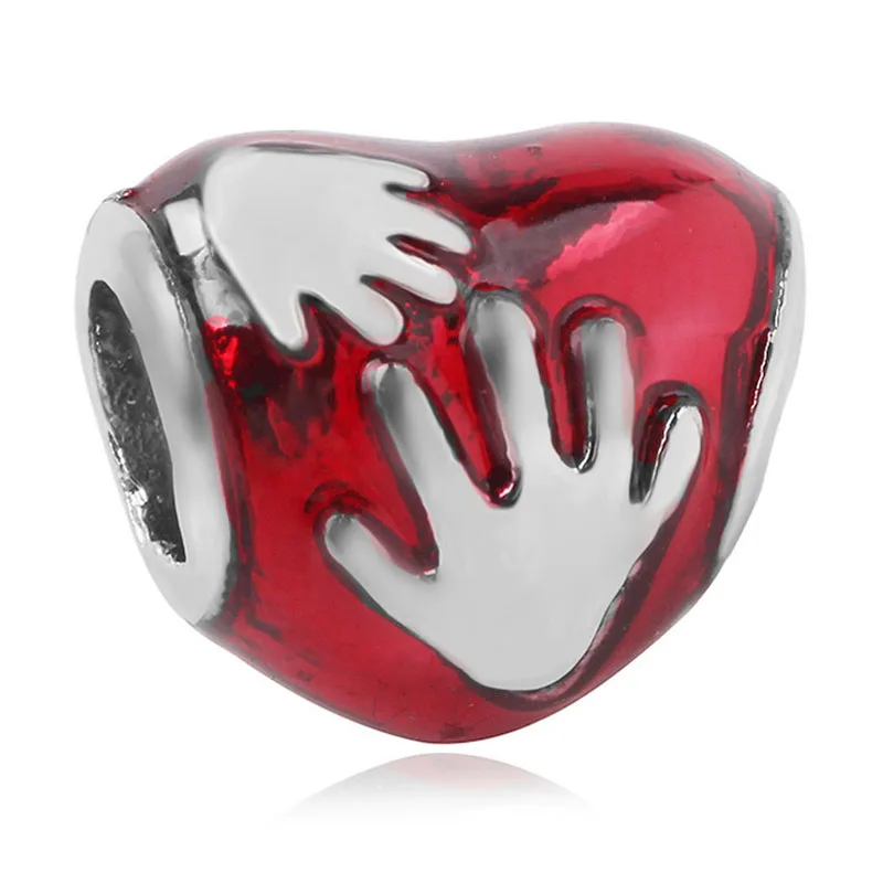 P1507 New Fit Original Pandora Bracelet Mom Dad Girl Boy Charm Zinc Alloy Beads Women Fashion Jewelry DIY Making Gifts for Women - Цвет: P1507