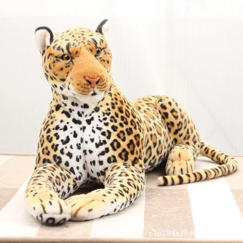 

Model Leopard Plush Toy Doll Leopard Doll Station Leopard Party Leopard Birthday Gift Filming Props