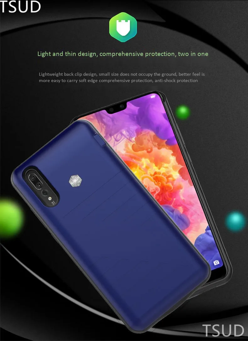 8200 мАч Высокая емкость батарея зарядное устройство чехол для huawei P20 Pro externale портативный беспроводной зарядный чехол для huawei P20 Pro