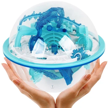 

110 Step 3D puzzle Ball Magic Intellect Ball Labyrinth Sphere Globe Toys Challenging Barriers Game Brain Tester Balance Training