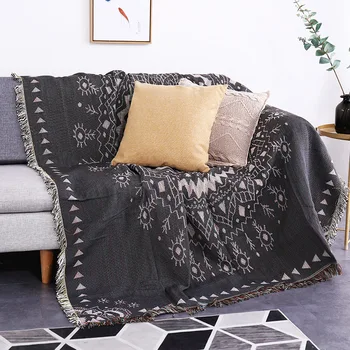

Home Lounge Chair Settle Blankets Plaid Slipcover Patio Furniture Protector Covering Quilt