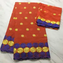 Нигерийская кружевная ткань, высокое качество, кружевная Африканская Хлопковая сухая кружевная ткань, швейцарская вуаль, швейцарское кружево PL02