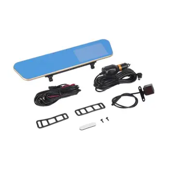 

Full 1080P 4.3 Inch Rear View Mirror 140 Degrees Car Vehicle DVR With Dual Lens Night Vision Dash Cam Recorder