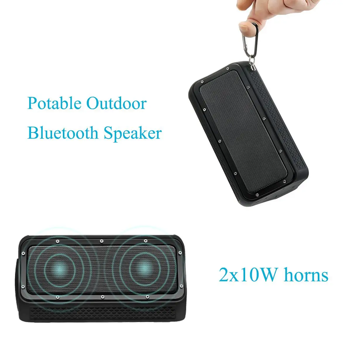 10 Вт портативный bluetooth динамик беспроводной водонепроницаемый TWS стерео музыка Soundbox Открытый Многофункциональный телефон зарядная колонка