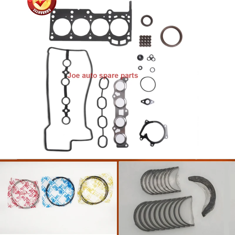 2SZ FE 2SZFE Full gasket kit crankshaft connecting rod bearing piston
