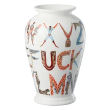 Personalized Luxury 18SS Alphaet Vase Filler Porcelain Flower Vase For Home Dining Office Restaurant Bathroom Decoration