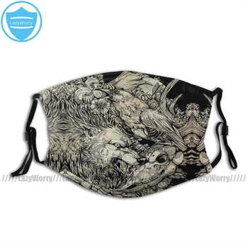 

Wolf Skull Mouth Face Mask Do Us Part Facial Mask Kawai Adult Beautiful with Filters Mask
