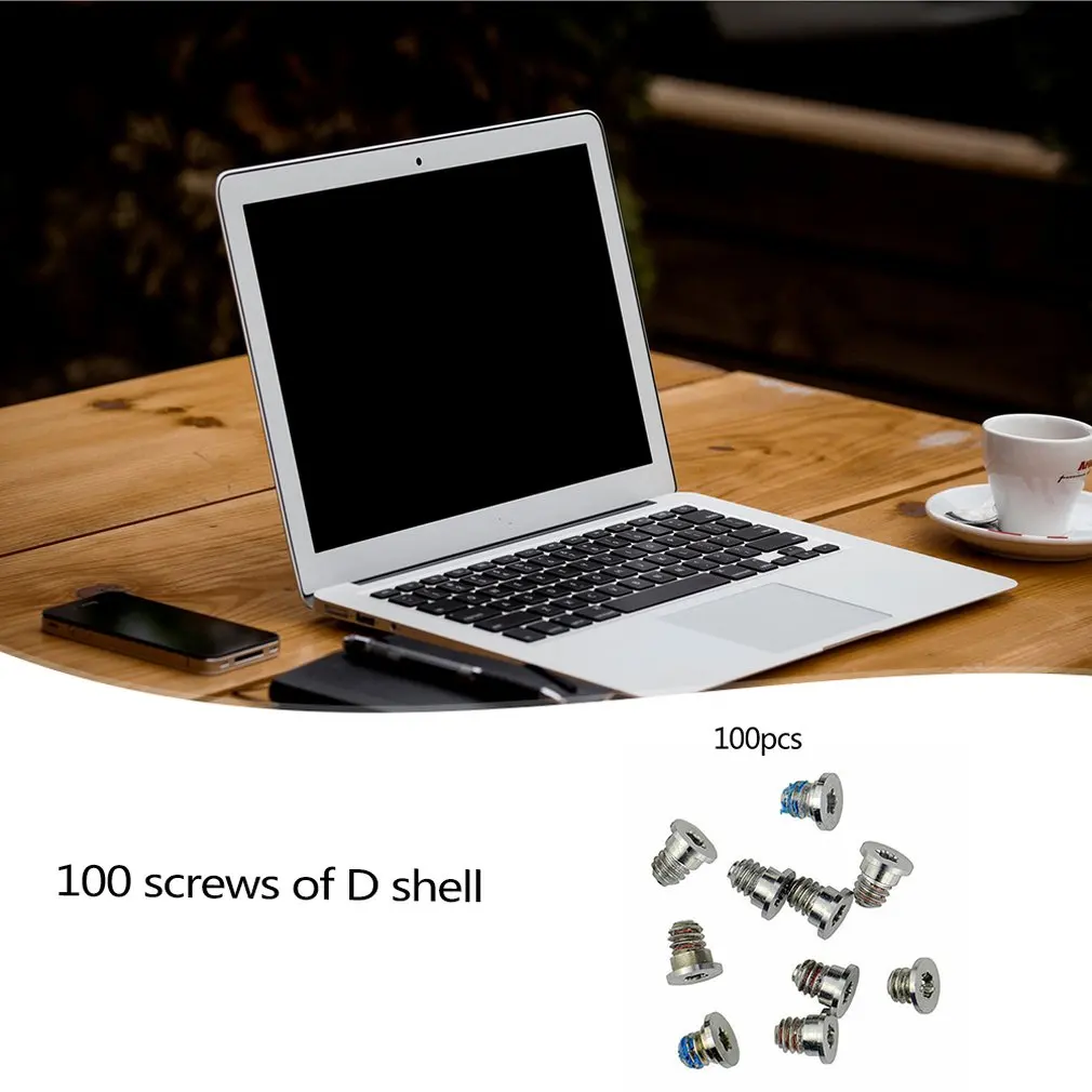 100 шт болт для нижнего корпуса Набор для ноутбука для Macbook для A1502 для A1398 для A1425 оболочка винт(10 комплектов