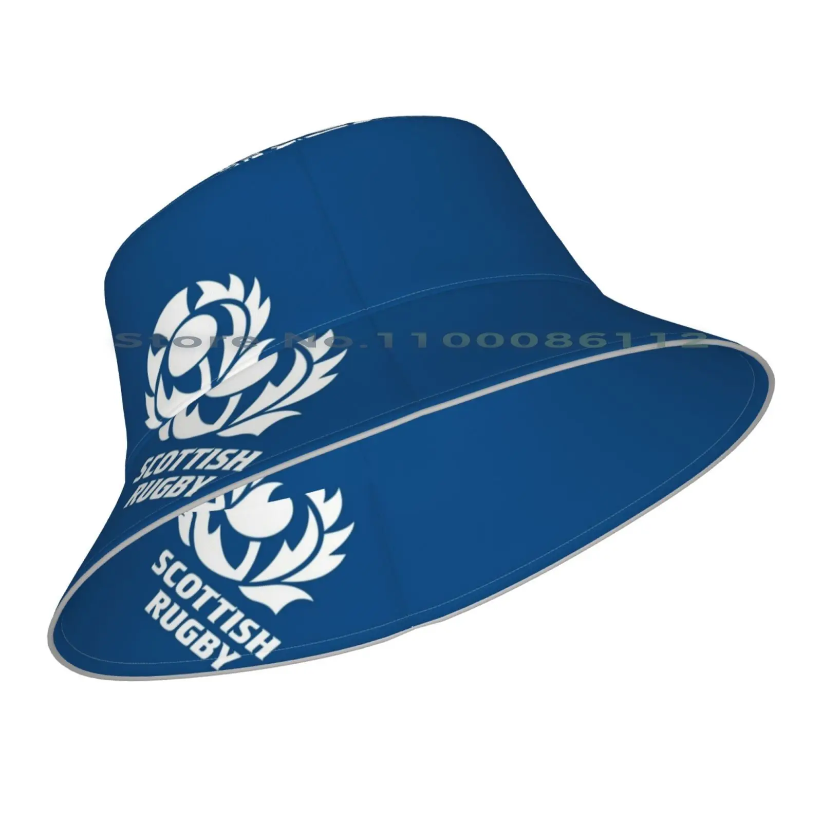 Scottish Rugby White Logo Beanies Knit Hat Scotland Scottish Rugby The Thistle Thistles Six Nations 6 Nations Edinburgh Flag Uk