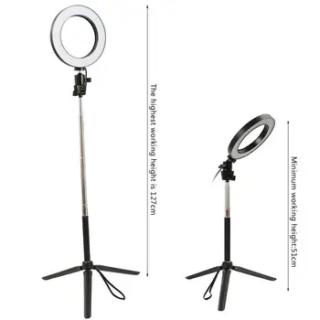 

127cm Height Fill Natural Light Lamp For Yutube Live Video Makeup LED Ring Light Dimmable 5500K Lamp Photography Camera Photo