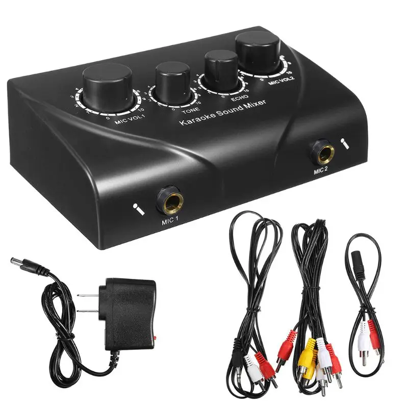 

Karaoke Sound Mixer Professional System Portable Mini Digital Sound US plug