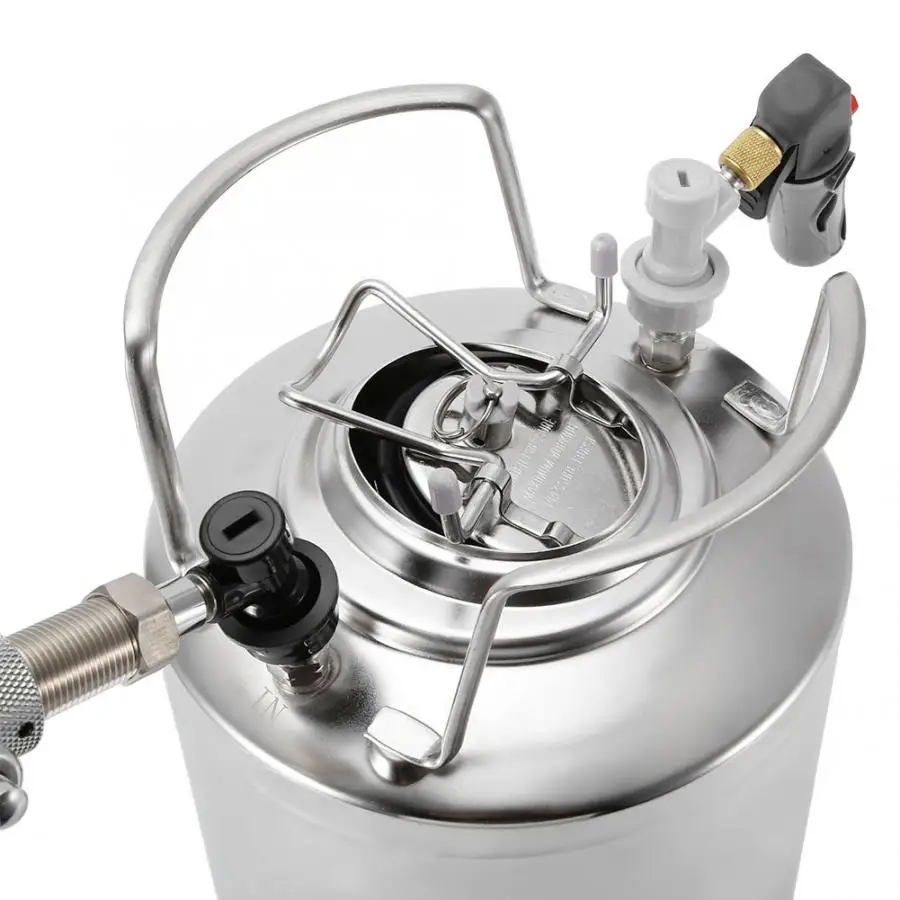 Барная посуда из нержавеющей стали открывалка для бутылок Keg система с регулируемым кран Набор для домашнего дозирования пивоваренного многоразового использования