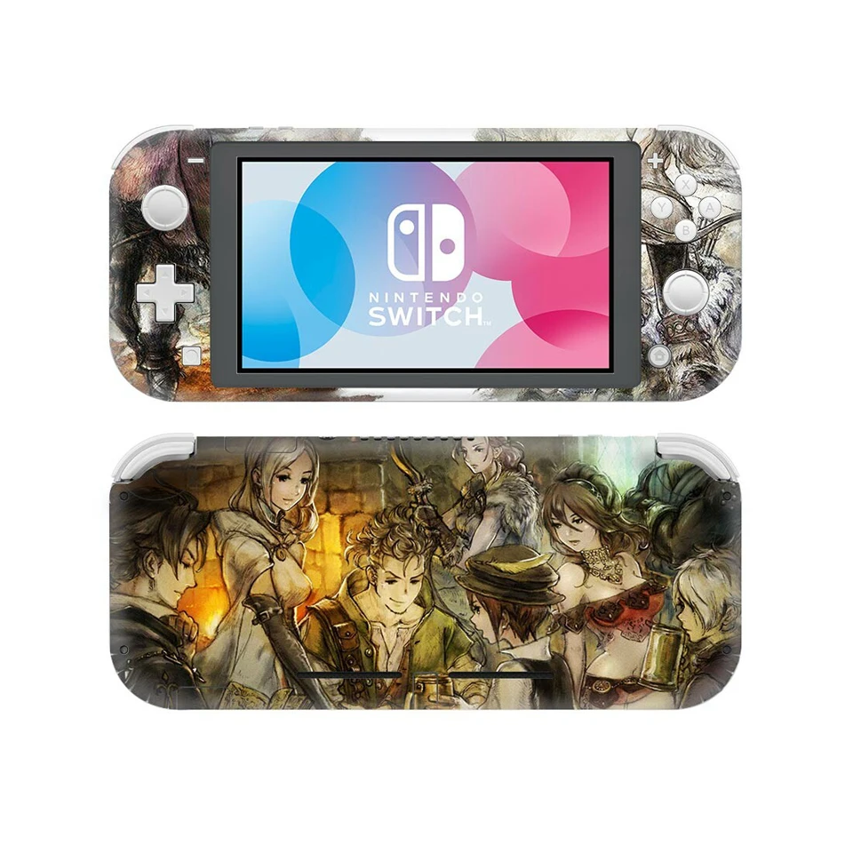 Осьминог путешественник для Nintnedo Switch Lite, Виниловая наклейка на кожу, наклейка для пульта переключения и контроллера, защитная пленка - Цвет: YSNSL0408