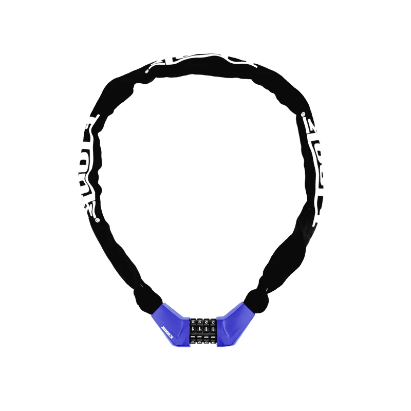 100cm-blue ETOOK цепи блокировки противоугонной цепи велосипеда замок на 4 цифры по ценам от производителя Комбинации кодовый Сталь сплав скутер Mtb дорожный велосипед замок ET465 - Цвет: 100cm-blue