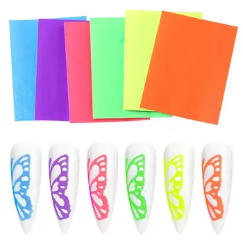 

Butterfly Nails Holographic Nail Decal 3D Self Stickers Acrylic Manicure Adhesive Art Tool Nail V2C1
