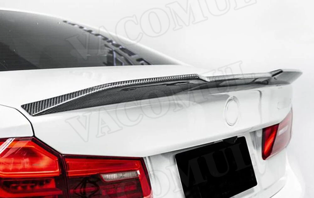 Задний спойлер из углеродного волокна для BMW 5 серии G30 F90 M5 седан спойлер- FRP PO стиль утиные крылья автомобильный Стайлинг