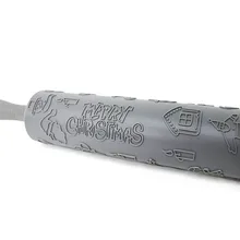 НОВАЯ РОЖДЕСТВЕНСКАЯ тисненая Скалка с гравировкой, большой 18 дюймов Ролик для теста для помадки, печенья, печенья, кухонный инструмент