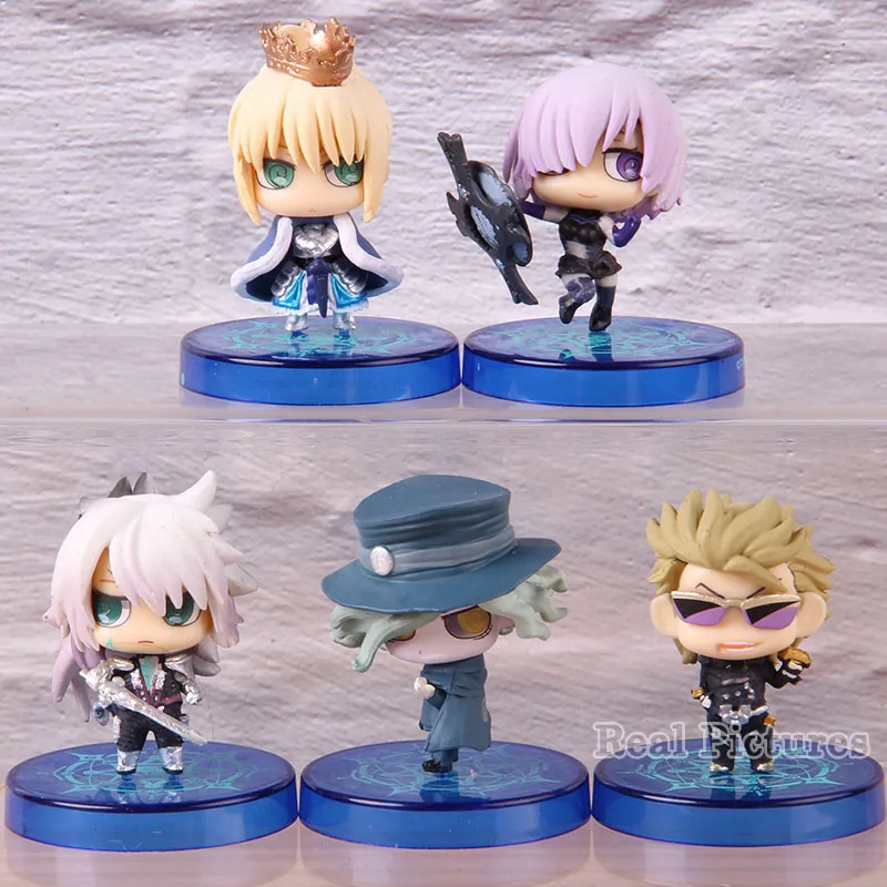 

Petit Chara Fate Grand Order Saber Mash Kyrielight Scathach Monte Cristo Siegfried Fate Action Figure Collectible Toys 5pcs/set