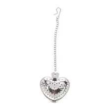 Ситечко для заварки чая в форме сердца из нержавеющей стали