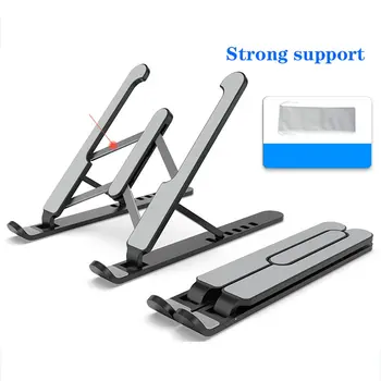 

Portable Laptop Stand Foldable Support Base Notebook Stand Holder For Macbook Pro Air Accessories Lapdesk Computer Bracket Riser