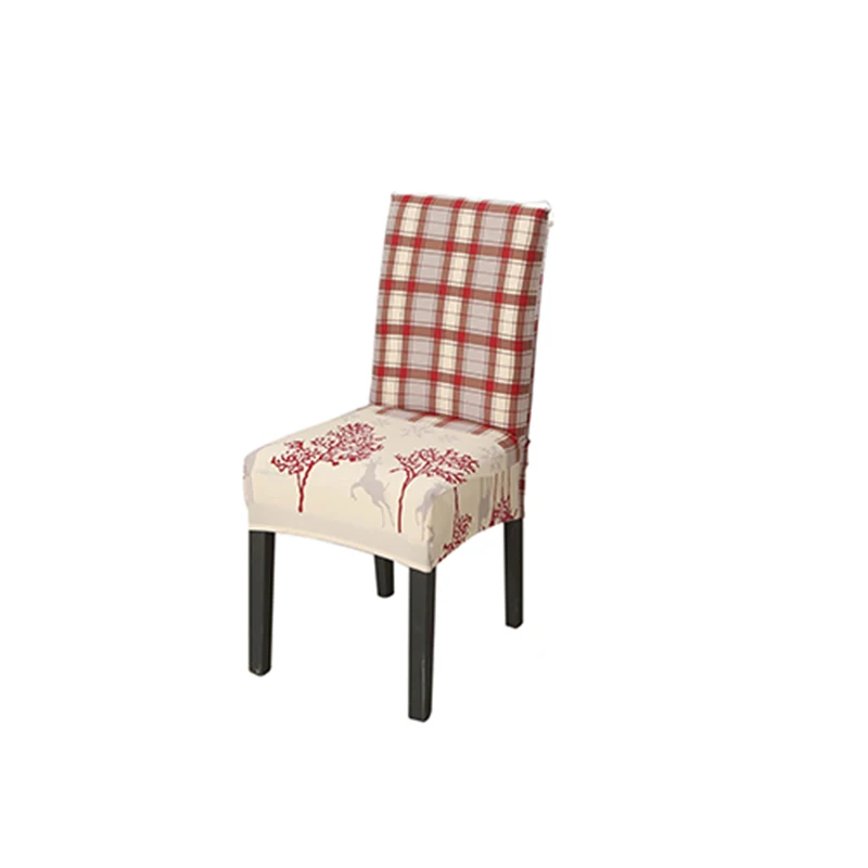 Kerst Stoel чехол Grote Elastische Zetel Stoelbekleding Xmas стрейч Hoge ковер Kussenovertrekken для Kerst Banket Вечерние - Цвет: 8