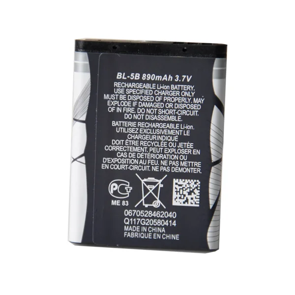 

OHD Original High Quality BL-5B BL5B BL 5B Battery For NOKIA 5320XM 6020 6021 6060 6070 6080 6120C 6122C 6124C
