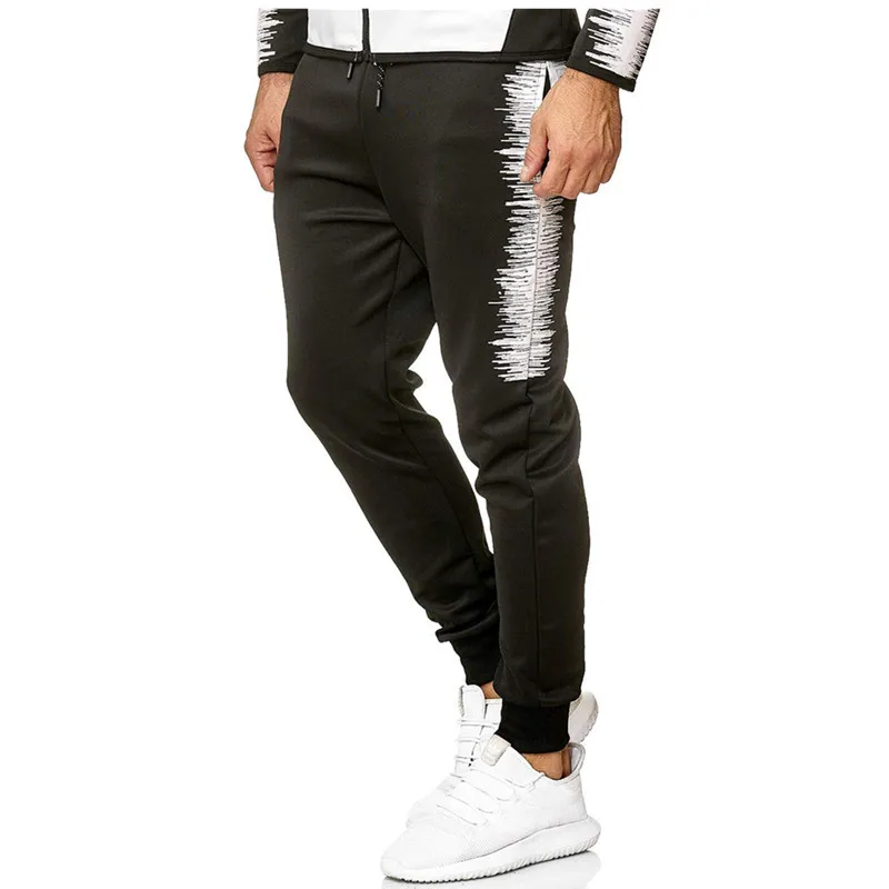 Black pants Мужская спортивная одежда, костюмы, спортивные колготки, тренировочная одежда, спортивные костюмы для бега, спортивный костюм для бега - Цвет: Black pants