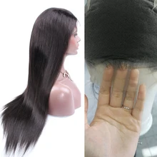 Бразильские волосы Remy HD прозрачные полностью кружевные человеческие волосы парики с волосами младенца прямые парики прозрачные человеческие волосы парики для женщин