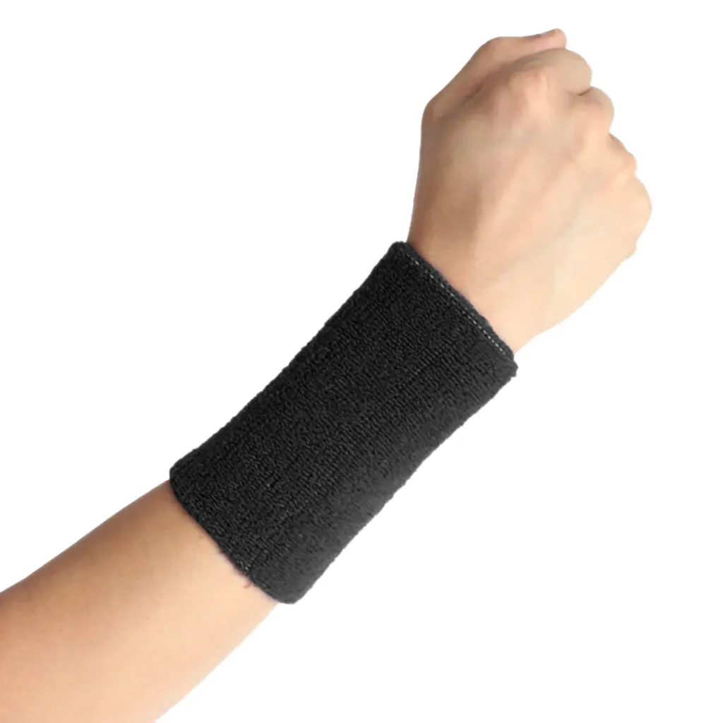 

1 Piece Blue Unisex Terry Cloth Cotton Sweatband Sports Wrist Tennis Yoga Sweat WristBand Basketball Tennis Yoga Dropshipping 30